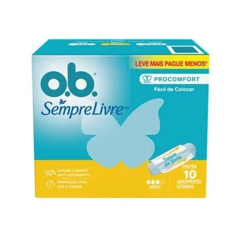 O.B. Pro Comfort Absorvente Interno Médio 10UN