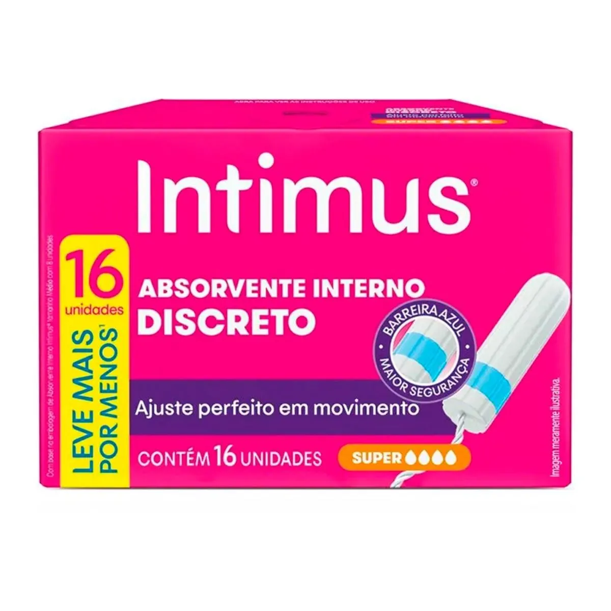 Absorvente Intimus Interno Super Com 16 Unidades