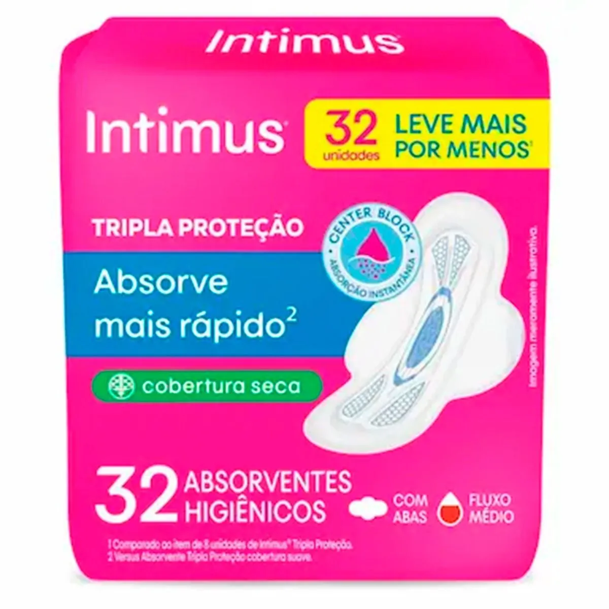 Absorvente Tripla Proteção com Abas com 32 Unidades Intimus