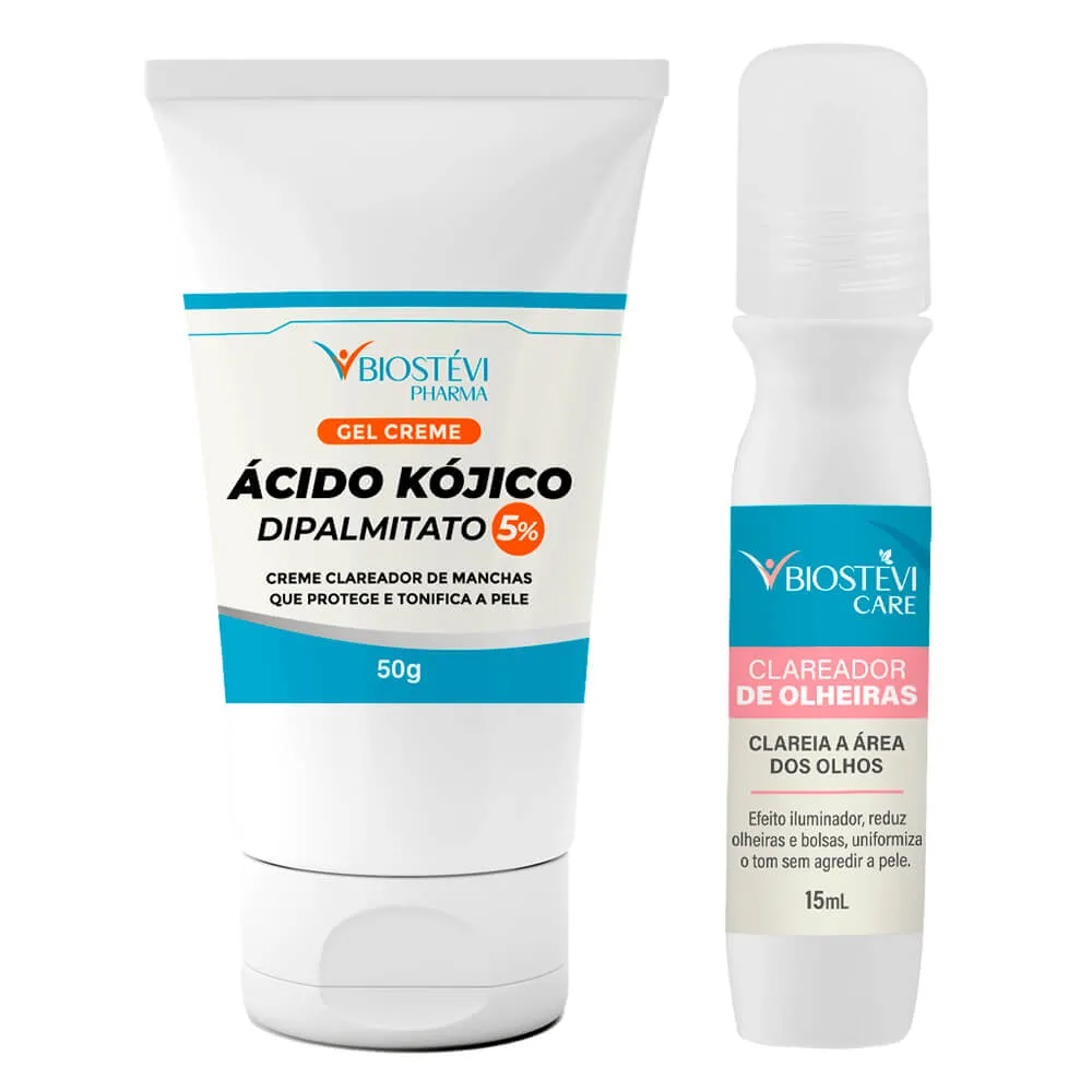 Kit ácido kójico + clareador de olheiras