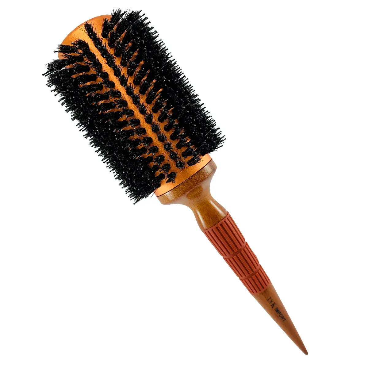 Escova de Cabelo Profissional em Alumínio 18K Dourada 70mm