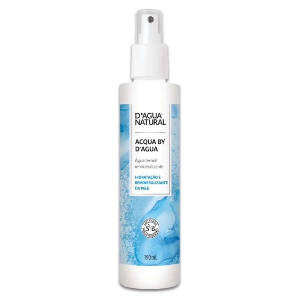 Água Termal Remineralizante Acqua By D'agua Natural 190ml
