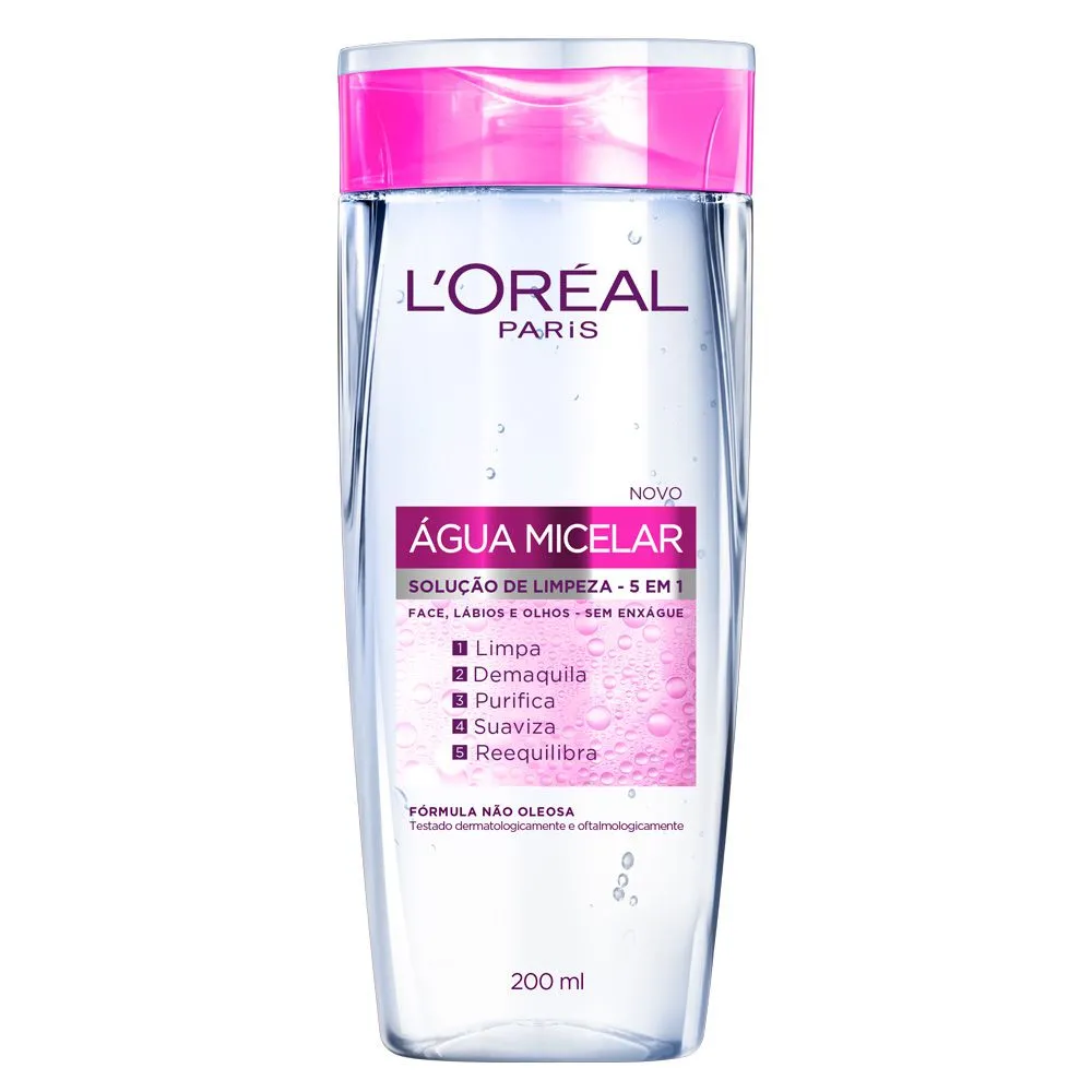 Água Micelar Loreal Solução de Limpeza 5em1 200ml