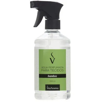 Água Perfumada Para Tecidos - Bamboo - Via Aroma - Frasco com 500ml