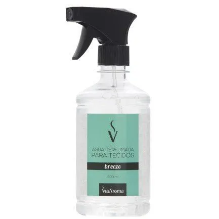 Água Perfumada Para Tecidos - Breeze - Via Aroma - Frasco com 500ml