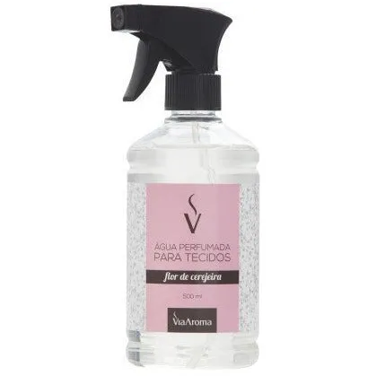 Água Perfumada Para Tecidos - Flor de Cerejeira - Via Aroma - Frasco c
