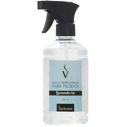 Água Perfumada Para Tecidos - Lavanderia - Via Aroma - Frasco com 500m