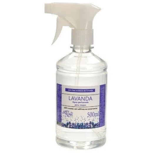 Água Perfumada Para Roupas Lavanda - Arte dos Aromas - Frasco com 500m