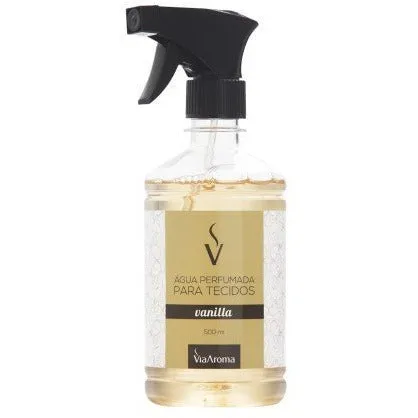 Água Perfumada Para Tecidos - Vanilla - Via Aroma - Frasco com 500ml