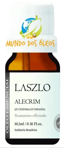 Óleo Essencial de Alecrim (Qt Cânfora) - Laszlo - Frasco com 10ml