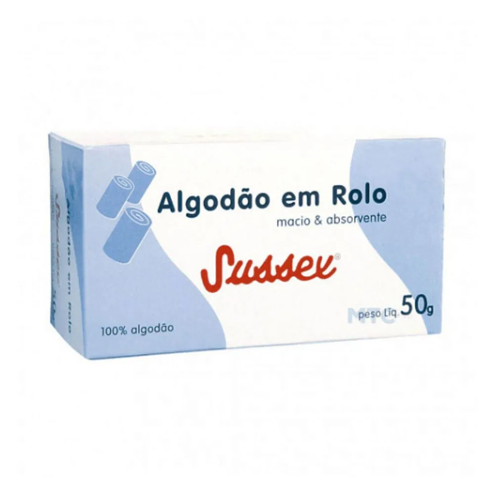 Algodão Rolinho 50g Sussex