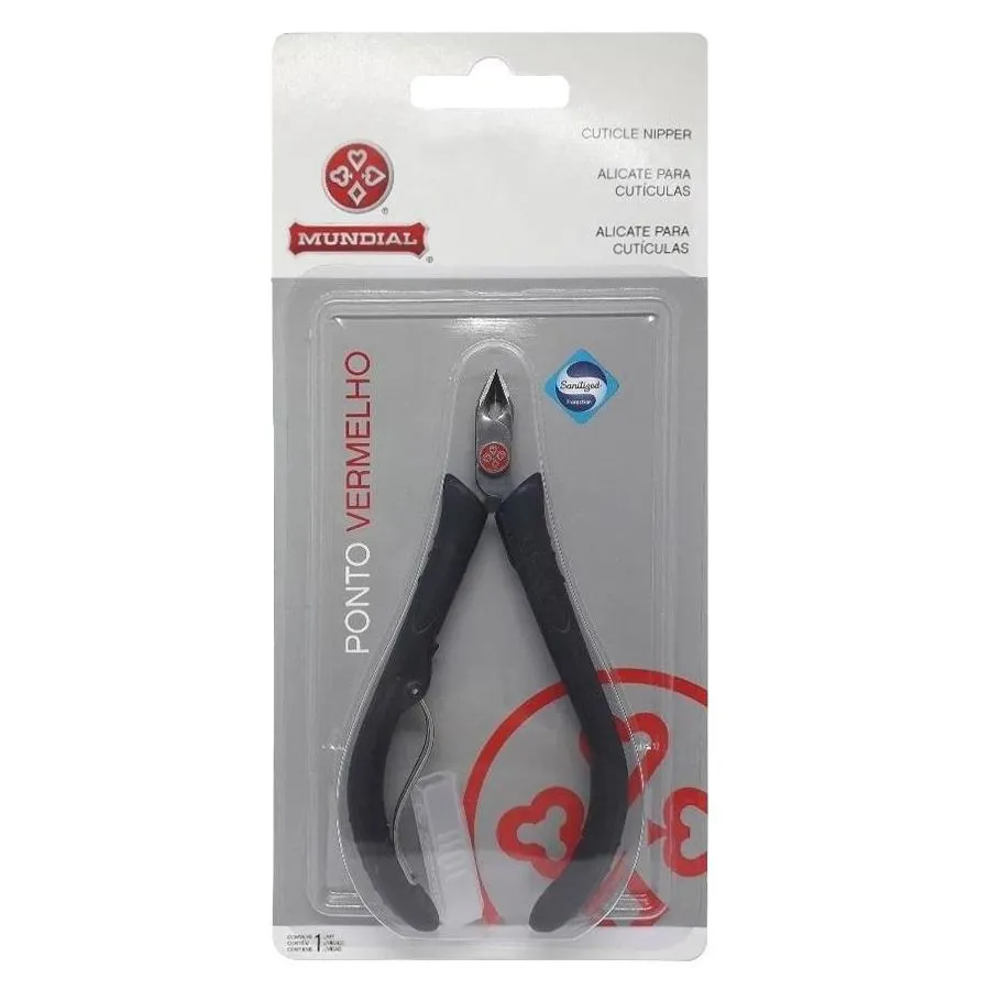 Alicate Mundial Ponto Vermelho Cabo Preto