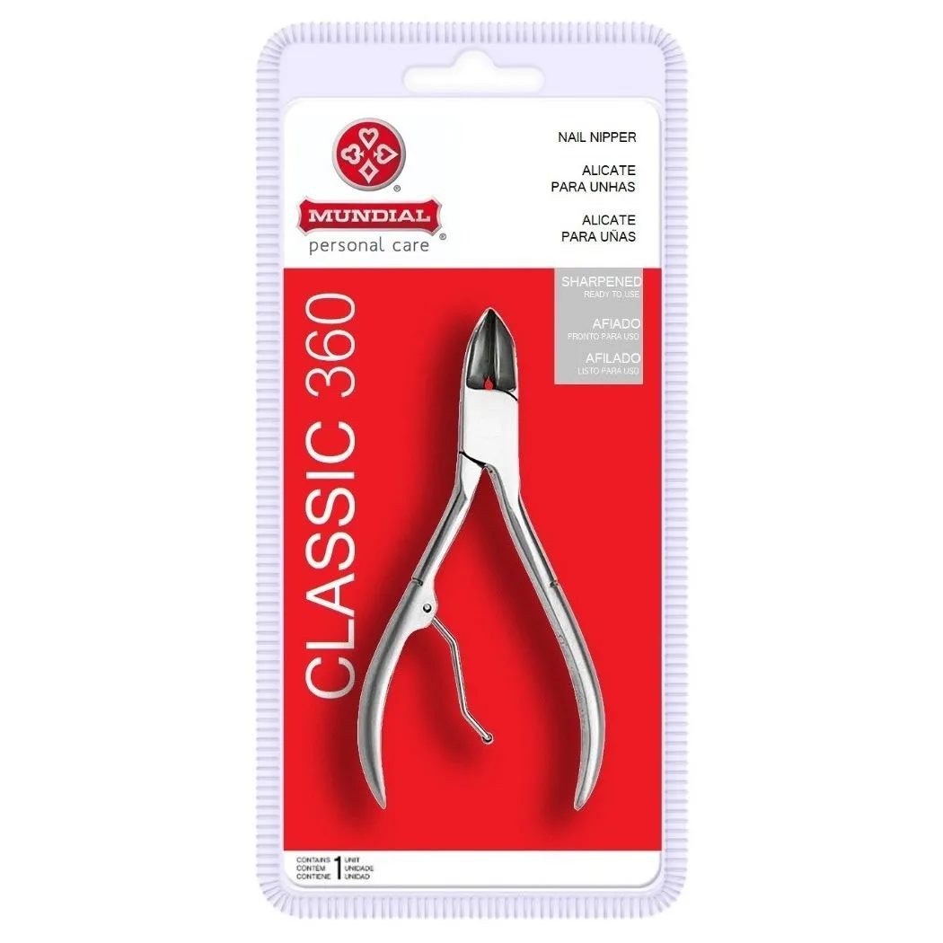 Alicate para Corte de Unhas Mundial Inox 360