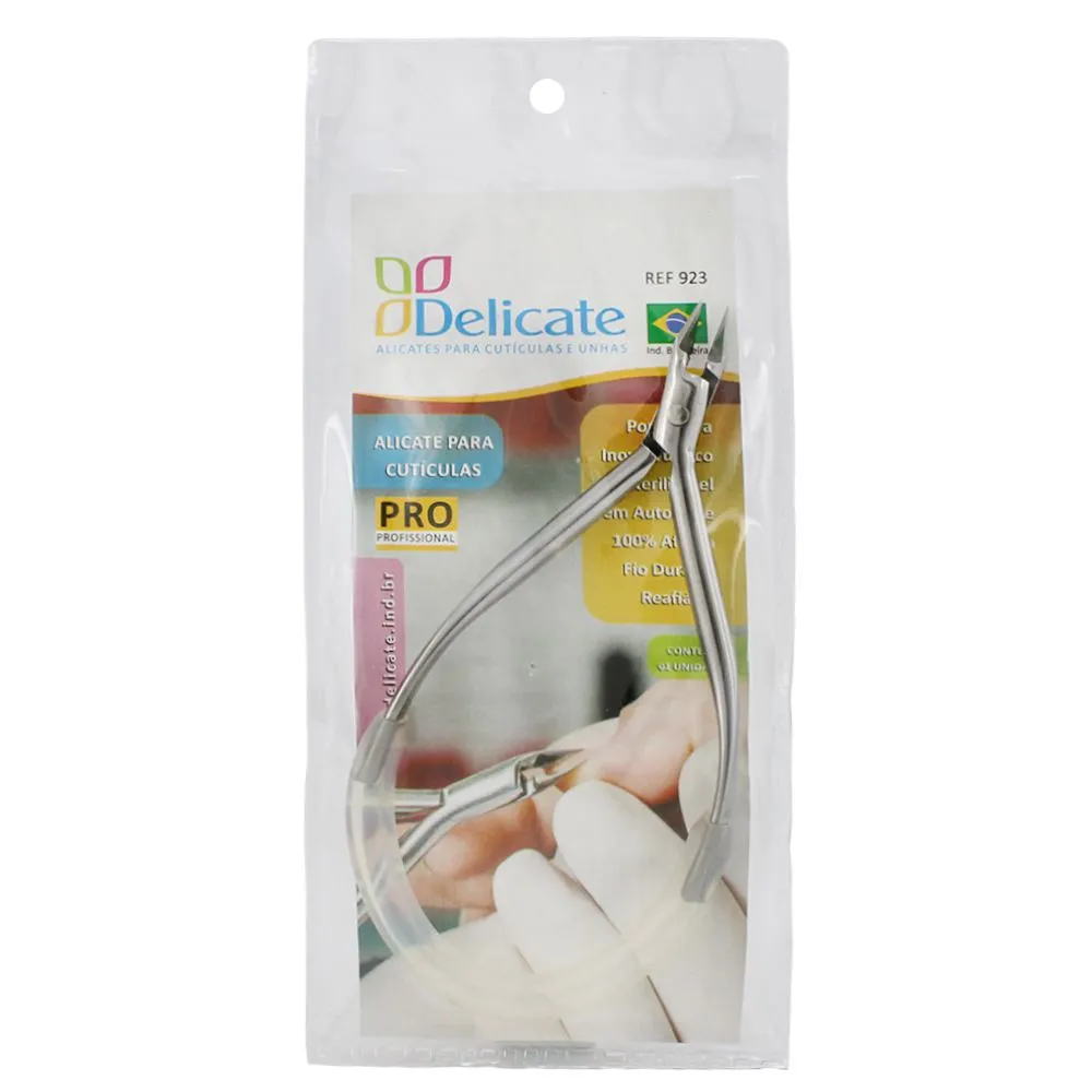 Alicate para Cutícula Delicate Profissional Inox 923