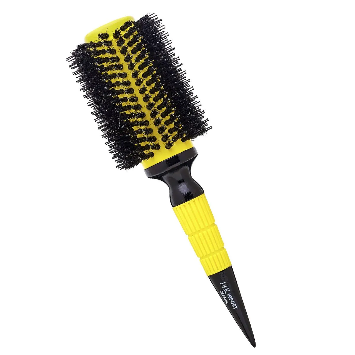 Escova de Cabelo Profissional em Cerâmica 18K Amarela 75mm