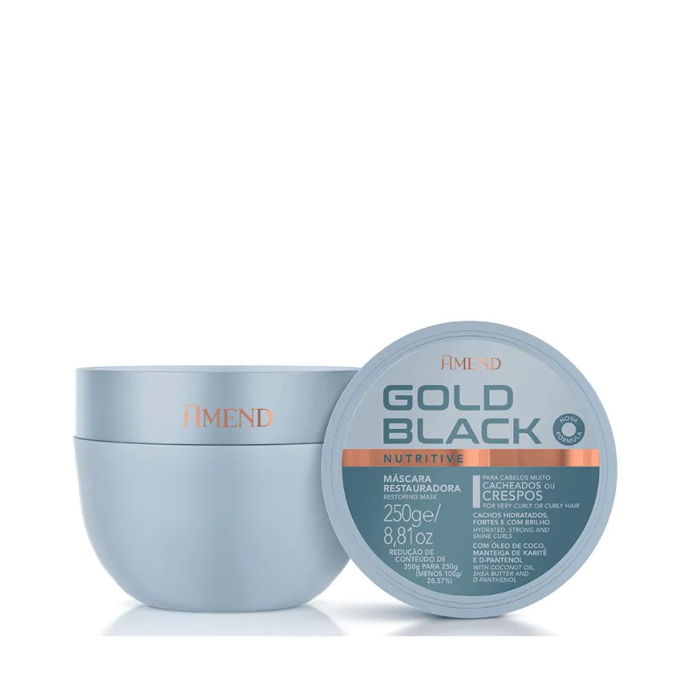 Amend Mascara Gold Black Nutritive 250G