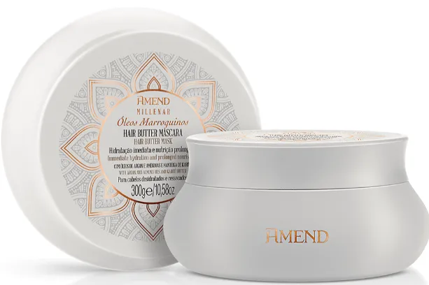Amend Hair Butter Máscara Millenar Óleos Marroquinos 300G