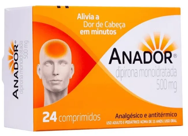 Anador 500Mg Caixa Com 24 Comprimidos