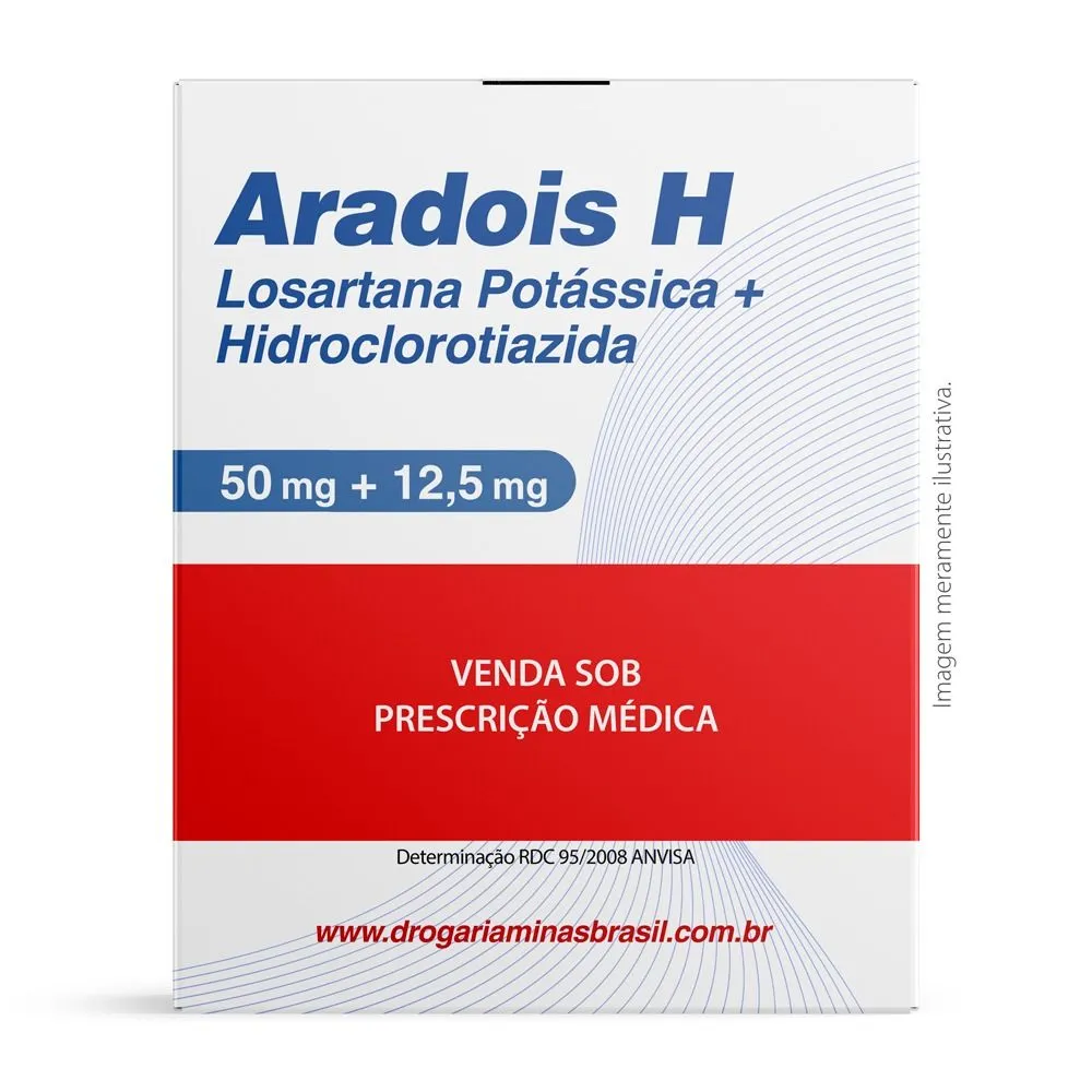 Aradois H 50mg + 12,5 Mg 60 Comprimidos Revestidos