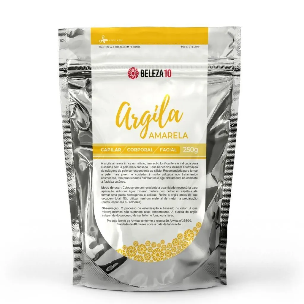 Argila Amarela Beleza10 Rejuvenescedora 250g