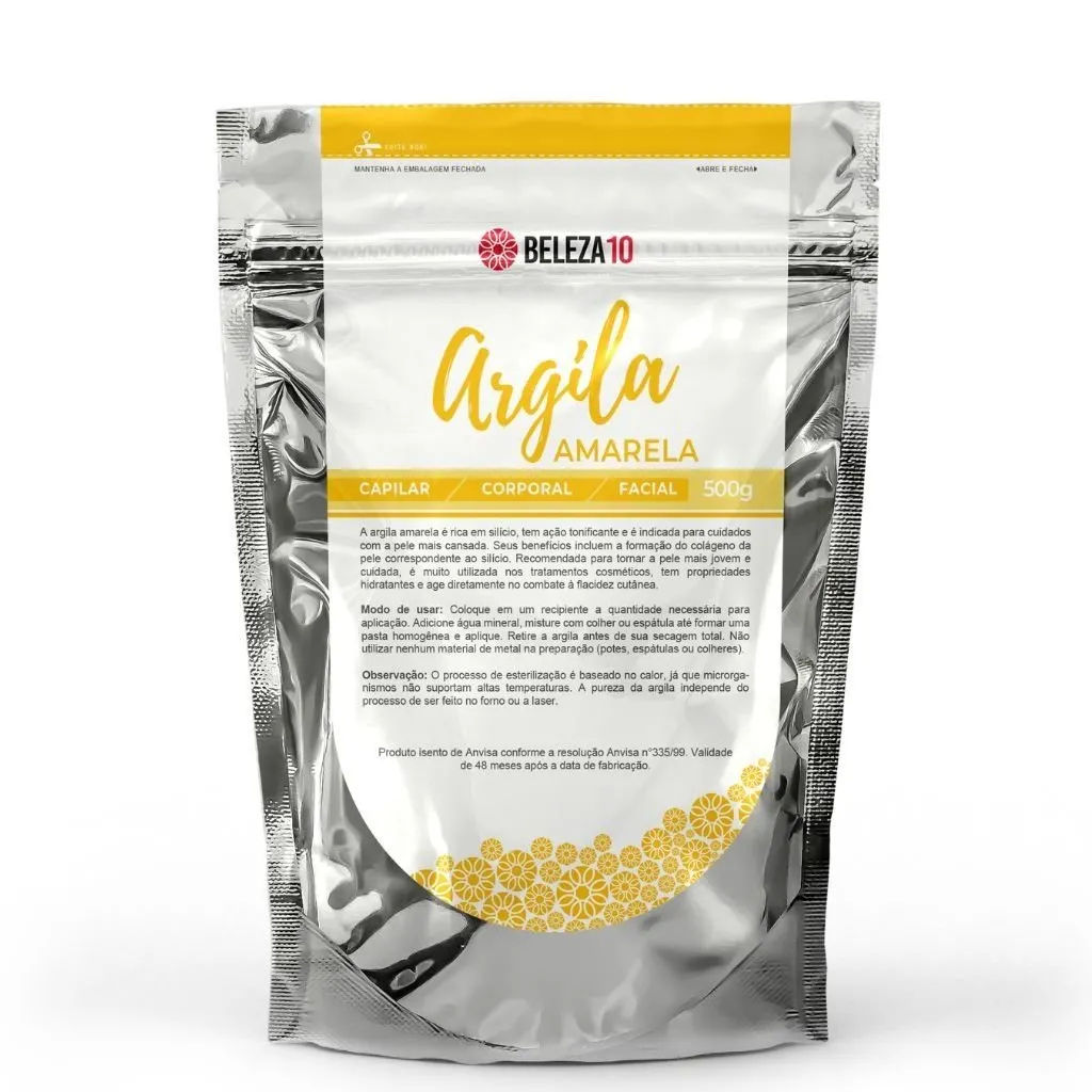 Argila Amarela Beleza10 Anti Idade 500g