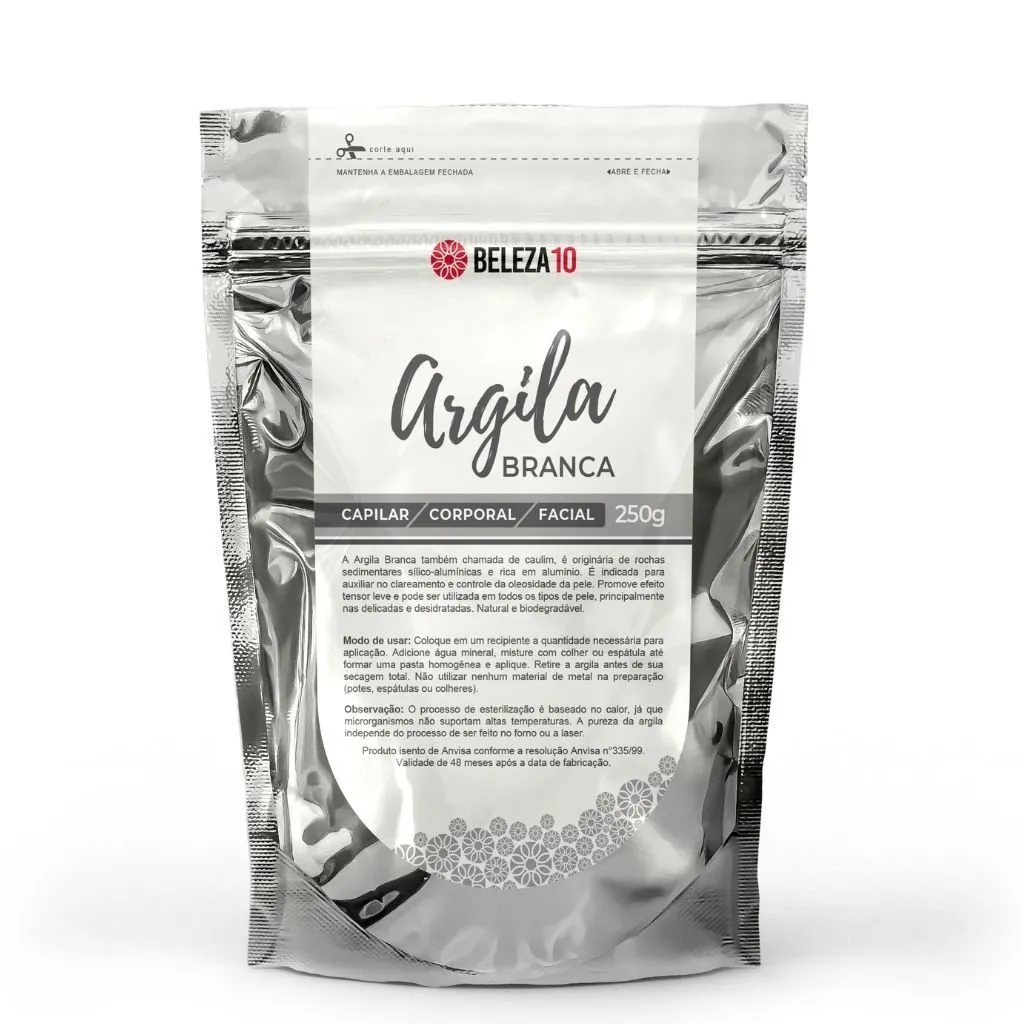Argila Branca Beleza10 Clareadora 250g