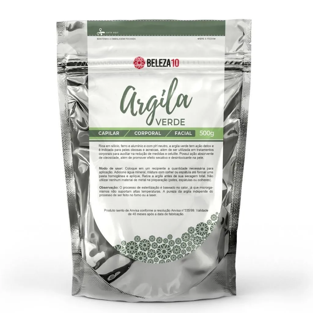Argila Verde Beleza10 Detox 500g