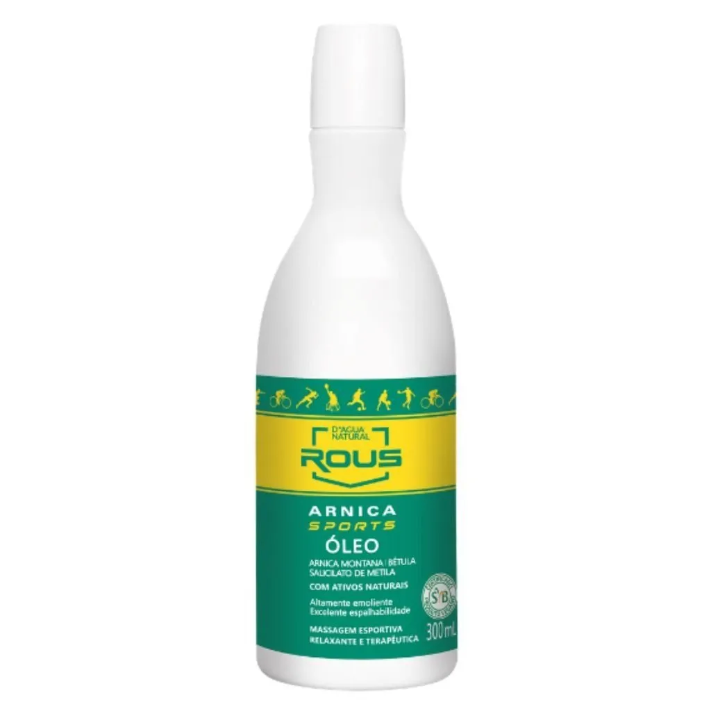 Arnica Sports Óleo Para Massagem Desportiva 300ml D'agua Natural