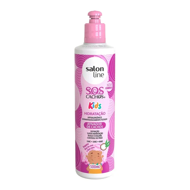 Ativador de Cachos Infantil SOS Cachos Kids 300ml - Salon Line