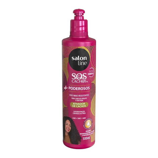 Ativador de Cachos SOS Cachos + Poderosos 300ml - Salon Line