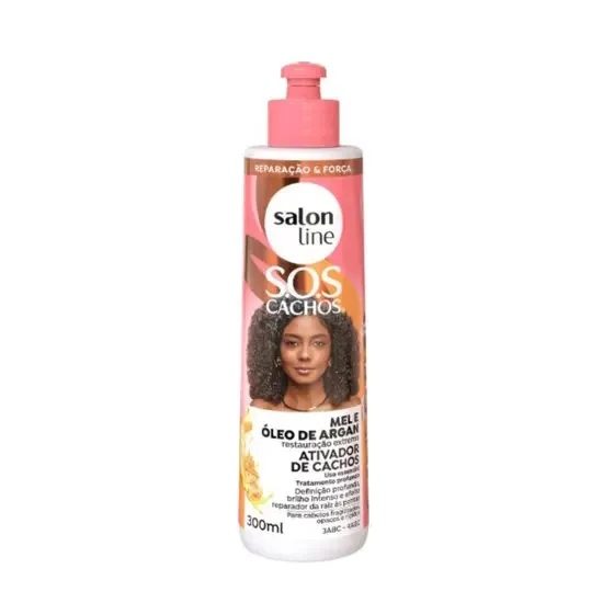 Ativador de Cachos Salon Line Mel e Óleo de Argan 300ml