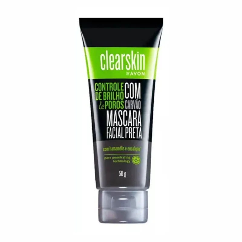 Avon Clearskin Mascara Facial Negra/preta Com Carvão 50g