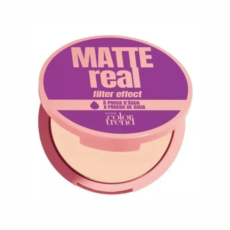 Avon Color Trend Avon Matte Real Pó Compacto Facial 7gr Cor 112F