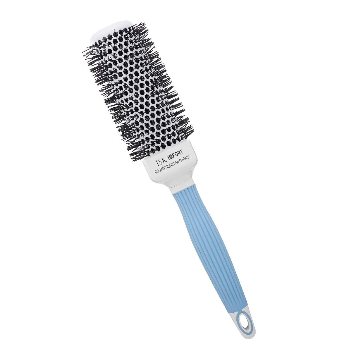 Escova de Cabelo Térmica de Cerâmica 18K Azul 55mm