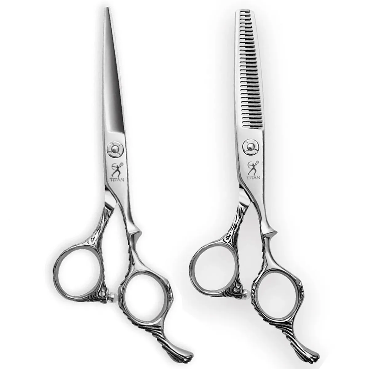 Kit Tesoura Desbaste B630V + Fio Navalha Titan B60 6.0 Polegadas