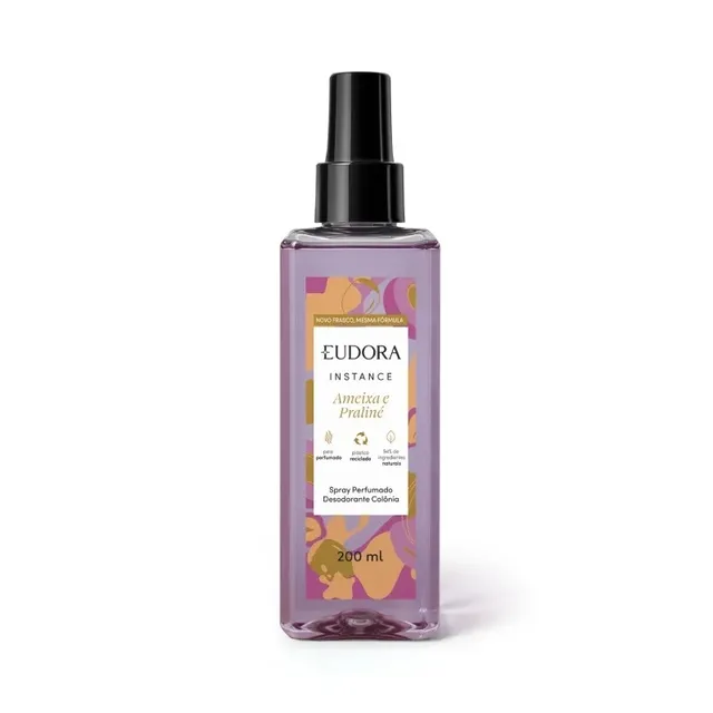 Spray Perfumado Desodorante Colônia Ameixa e Praliné Instance Eudora 200ml