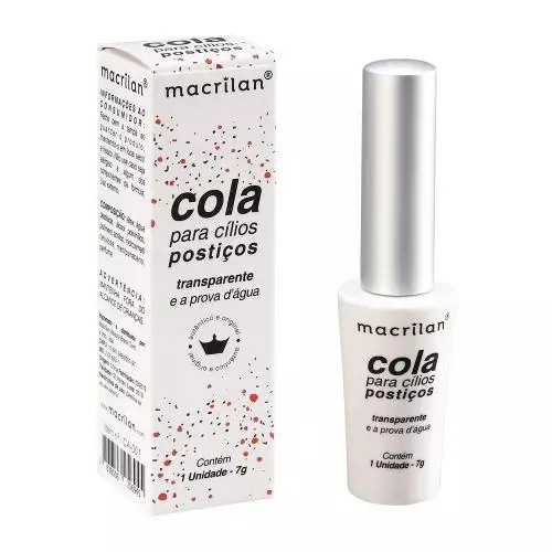 Cola Para Cílios Postiços Transparente e a Prova D'água Macrilan