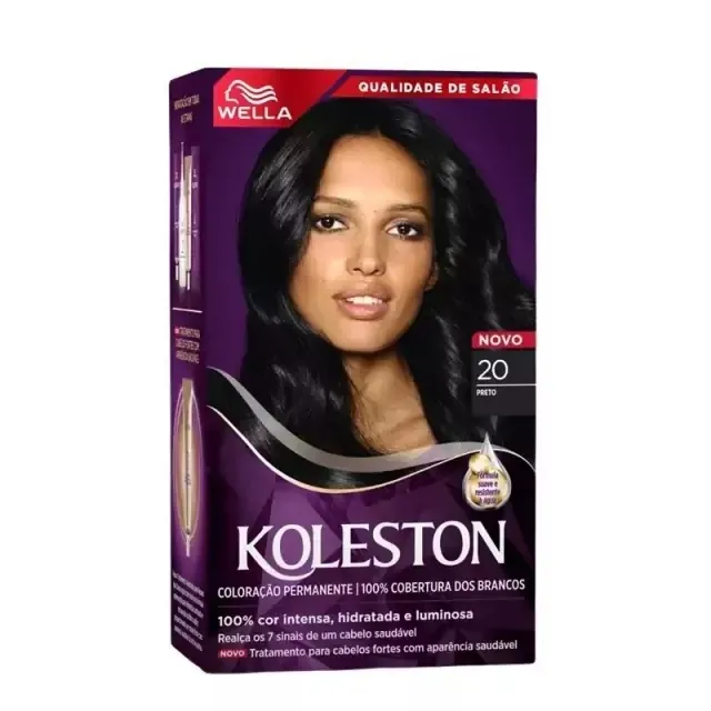 Tinta Koleston Coloração Kit Prático Cor Preto