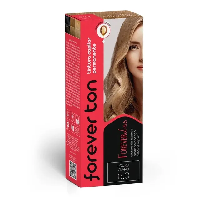 Tinta De Cabelo Loiro Claro 8.0 Forever Ton