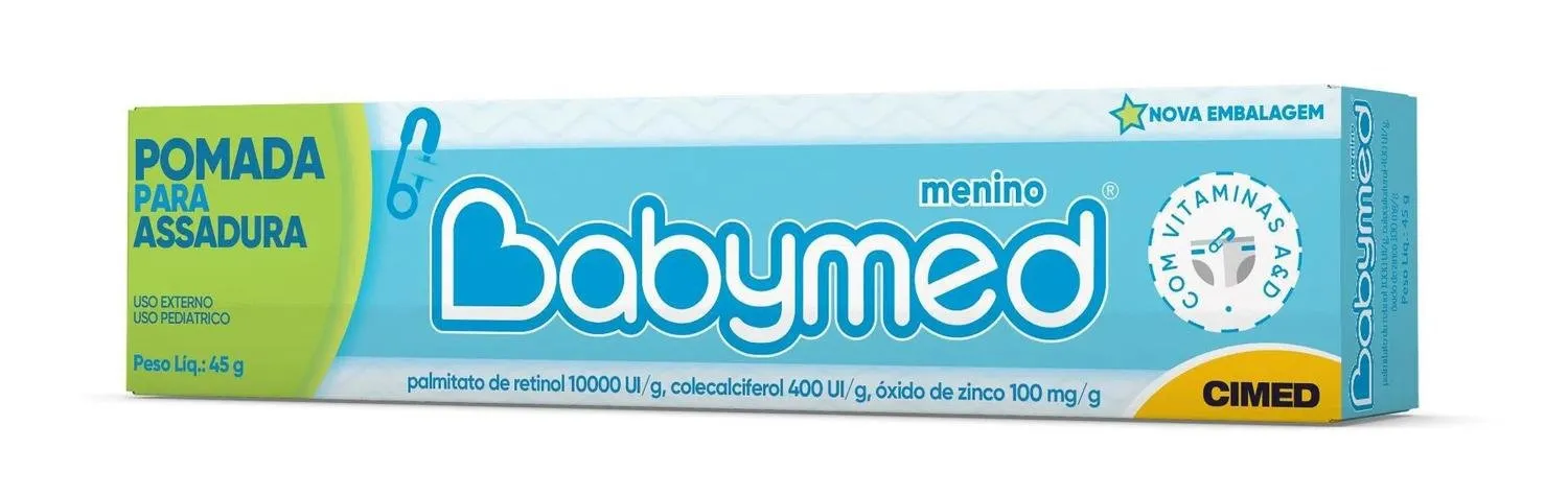 Babymed Pomada De Assaduras Azul Bebê Menina 45G