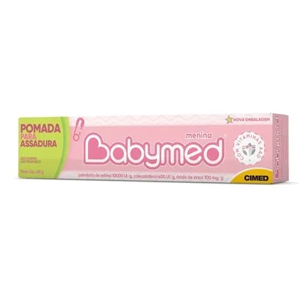 Babymed Pomada De Assaduras Rosa Bebê Menina 45G