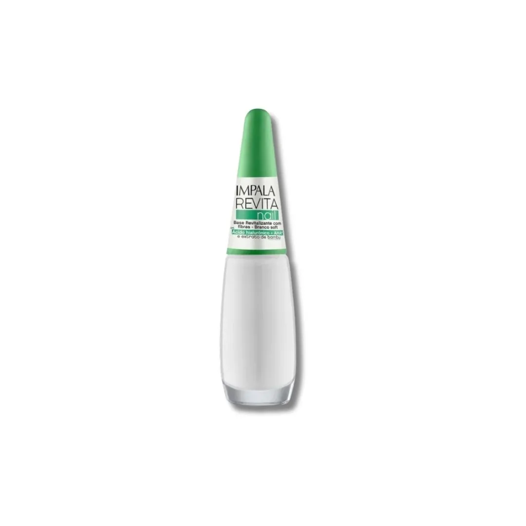 Base De Unhas Revitalizante Fibras Branco Soft Revita Nail Impala 7,5ml
