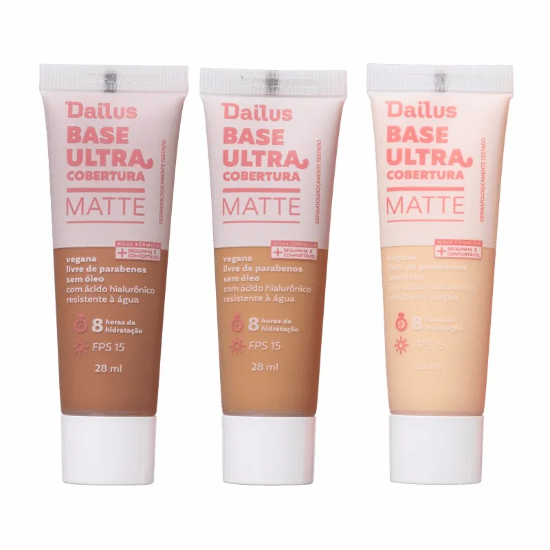 Base Líquida Dailus Ultra Cobertura Matte 28ml
