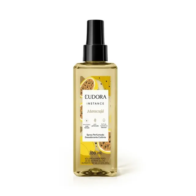 Spray Perfumado Desodorante Colônia Maracujá Instance Eudora 200ml