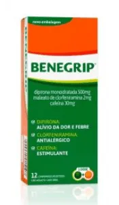 Benegrip com 12 comprimidos