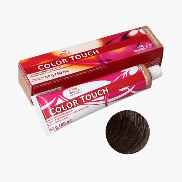 Tonalizante Wella Color Touch Pure Naturals 5.0 Castanho Claro 60g