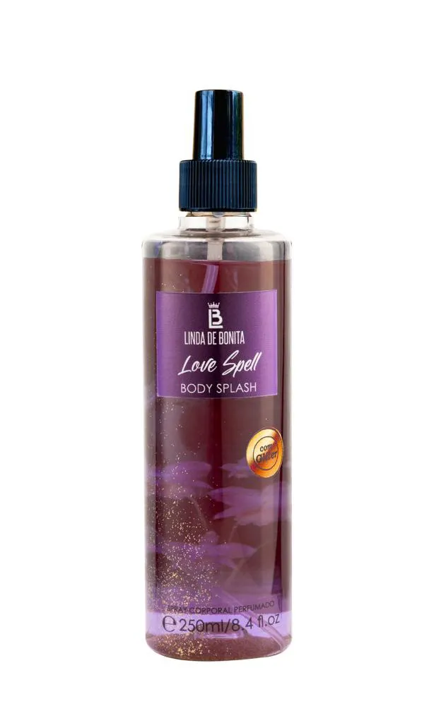 Body Splash LoveSpell Com glitter - LINDA DE BONITA