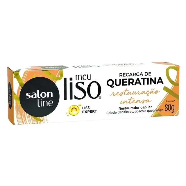 Recarga Salon Line Meu Liso Queratina Restauração 80g