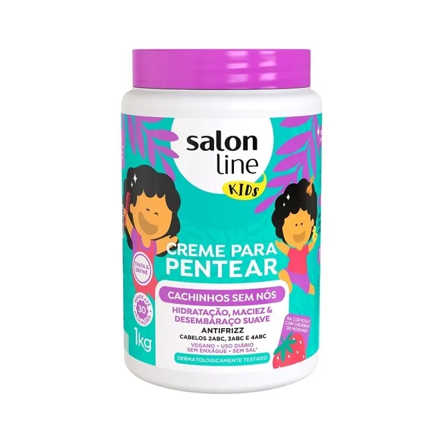 Creme para Pentear Salon Line Kids Cachinhos Sem Nós 1kg