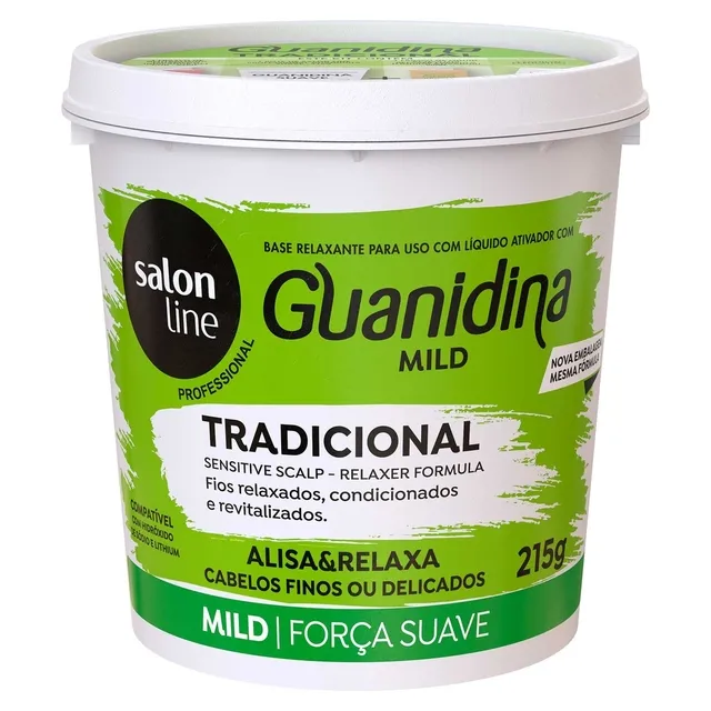 Guanidina Salon Line Tradicional Mild Força Suave 215g